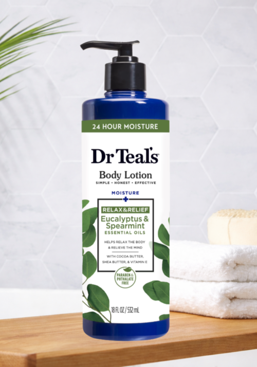 Dr Teals Body Lotion Rejuvenating Eucalyptus & Spearmint, 18 FL Oz