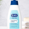 E45 Daily Lotion for all Skin Types – Hydrating Non-Greasy Lightweight Moisturiser - Perfume-Free Long Lasting Body Face Hand Cream - Dermatologically Tested