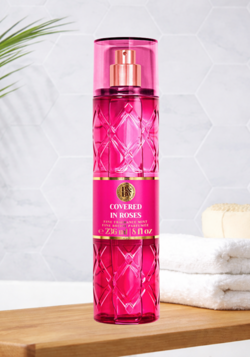 Bath & Body Works Fine Fragrance Body Spray Mist 8 oz (Covered In Roses)