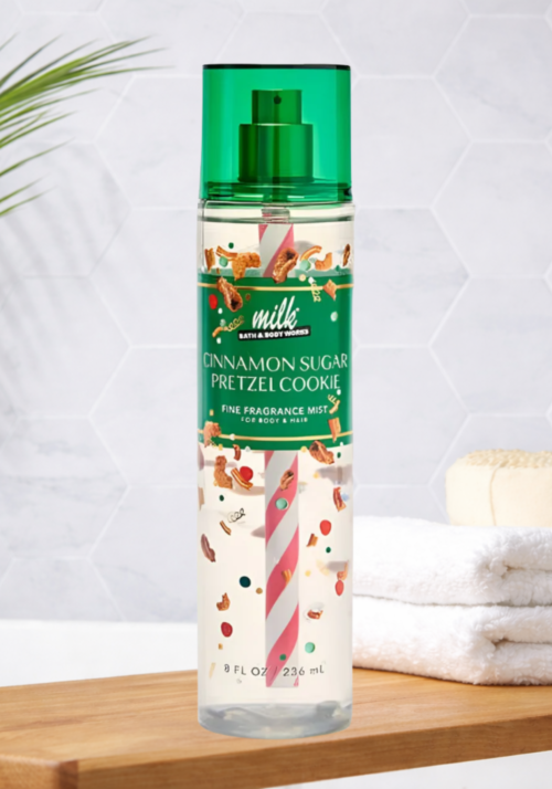 Bath & Body Works CINNAMON SUGAR PRETZEL COOKIE Fine Fragrance Mist 8oz