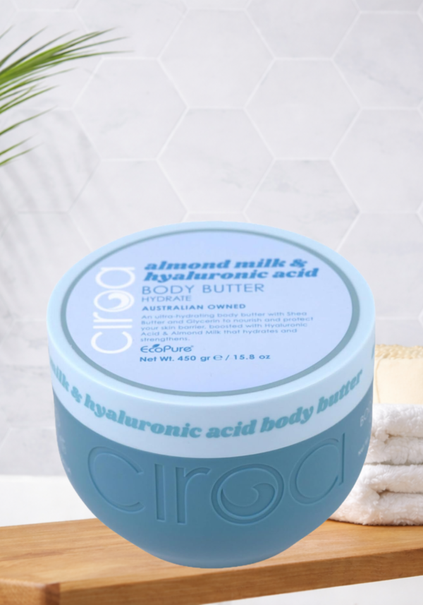 Ciroa Ultra-Hydrating Body Butter With Shea Butter And Glycerin Almond Milk And Hyaluronic Acid