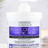 Advanced Clinicals 10% Glycolic Acid + Lactic Acid Lotion Exfoliant Moisturizing Cream With Hyaluronic Acid Moisturizer | AHA Exfoliating Body Cream Improves Look Of Uneven Rough Skin Texture, 16 Oz