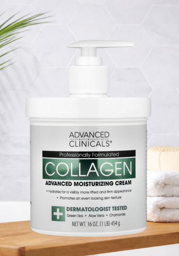 Advanced Clinicals, Collagen, Advanced Moisturizing Cream, 1 lb (454 g)