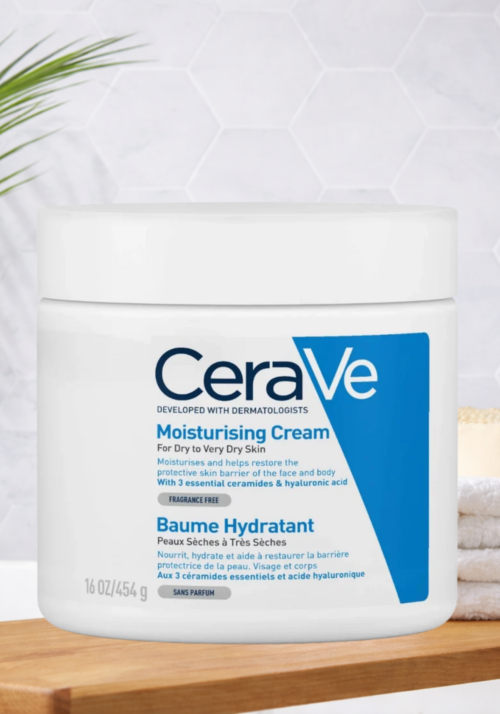 CeraVe Moisturising Cream | 454g/16oz | Daily Face, Body & hand Moisturiser for Instant & Long-Lasting Hydration