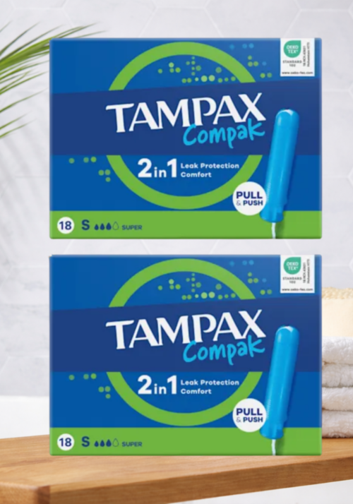 Tampax Compak Super Tampons 18 Pack