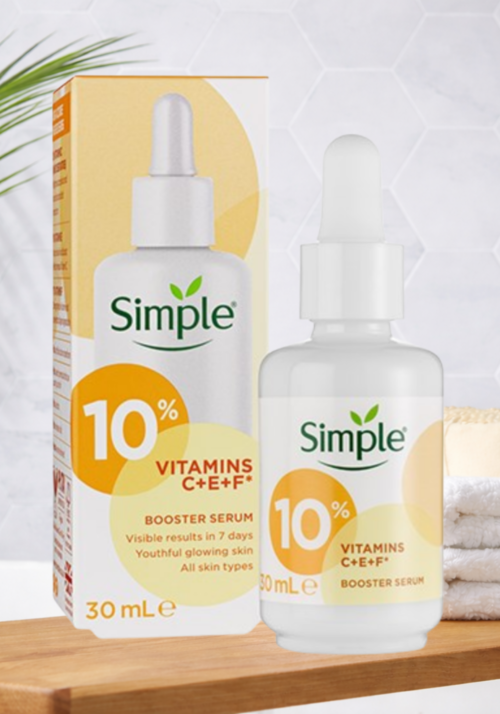Simple 10% Vitamin C + E + F Booster Serum 30ml