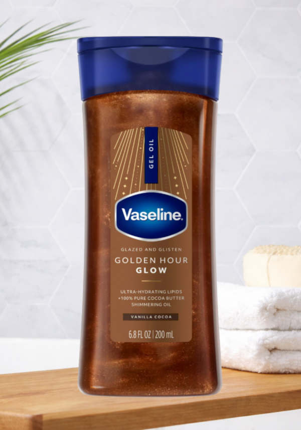 Vaseline Glazed & Glisten Golden Hour Body Gel Oil Glow