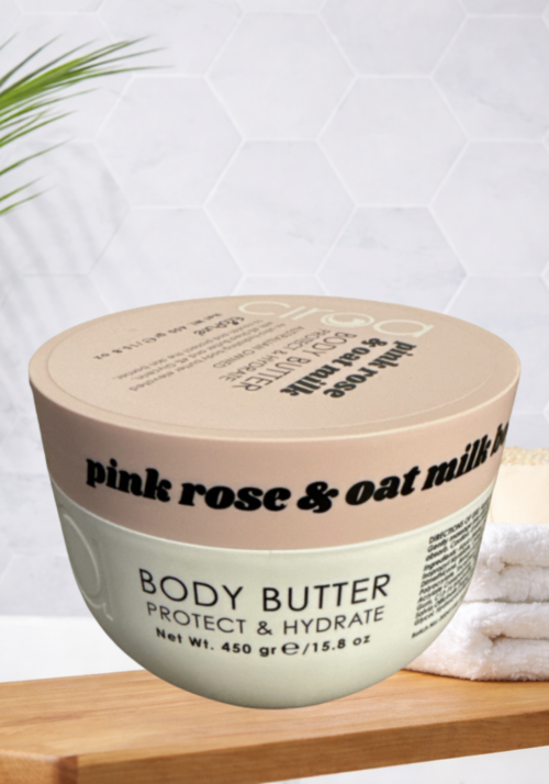 Cīroa Pink Rose & Oat Milk Body Butter (450g)