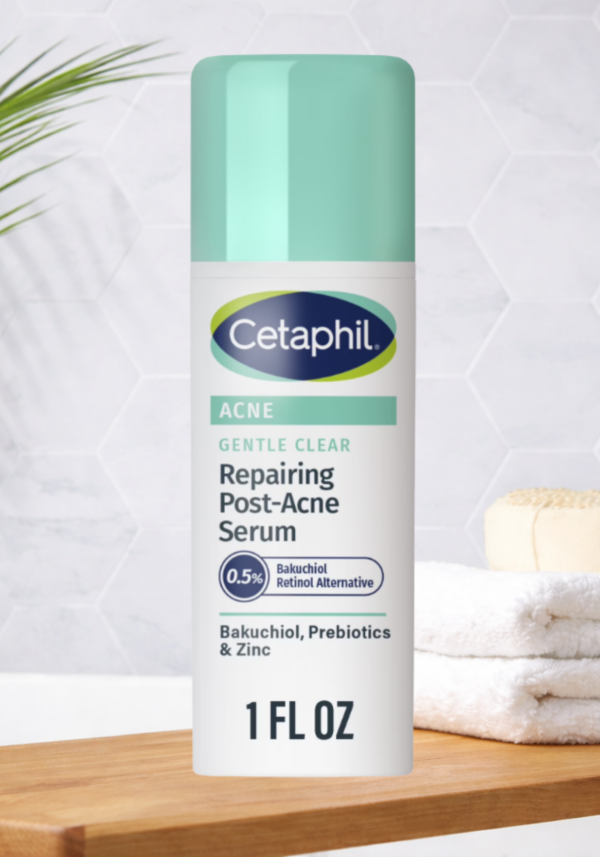 Cetaphil Gentle Clear Repairing Post-Acne Serum (Bakuchiol + Prebiotics + Zinc, 30 ml)