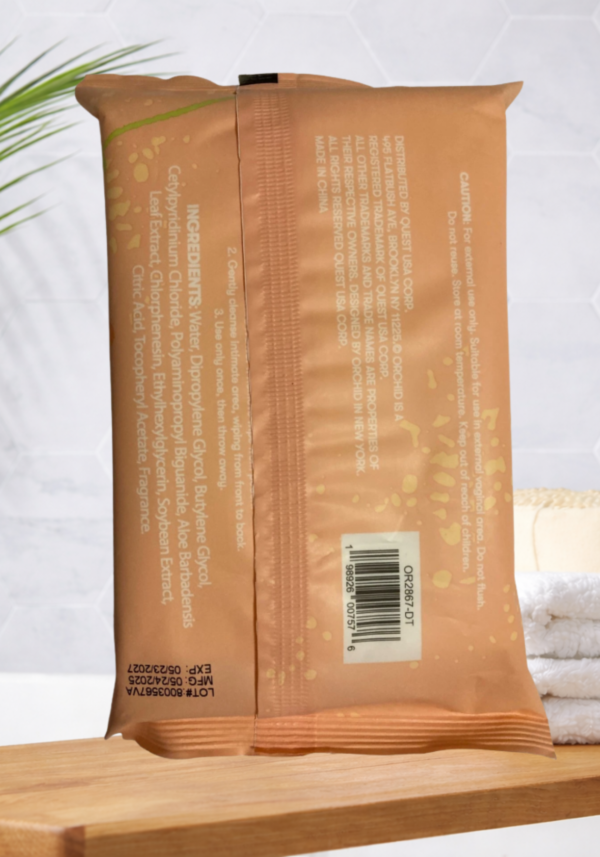 Orchid Feminine Wipes Vanilla 40 Wipes