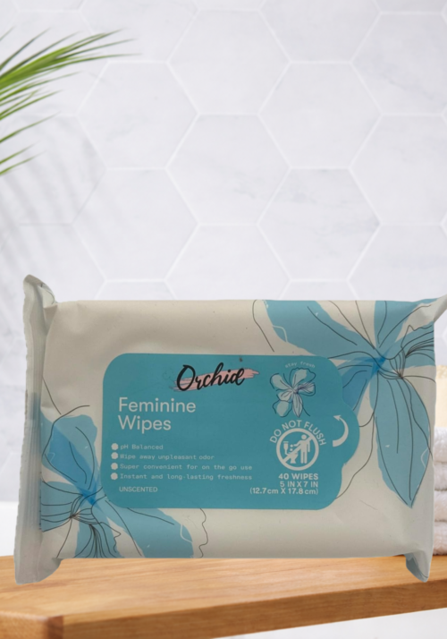 Orchid Feminine Wipes unscented